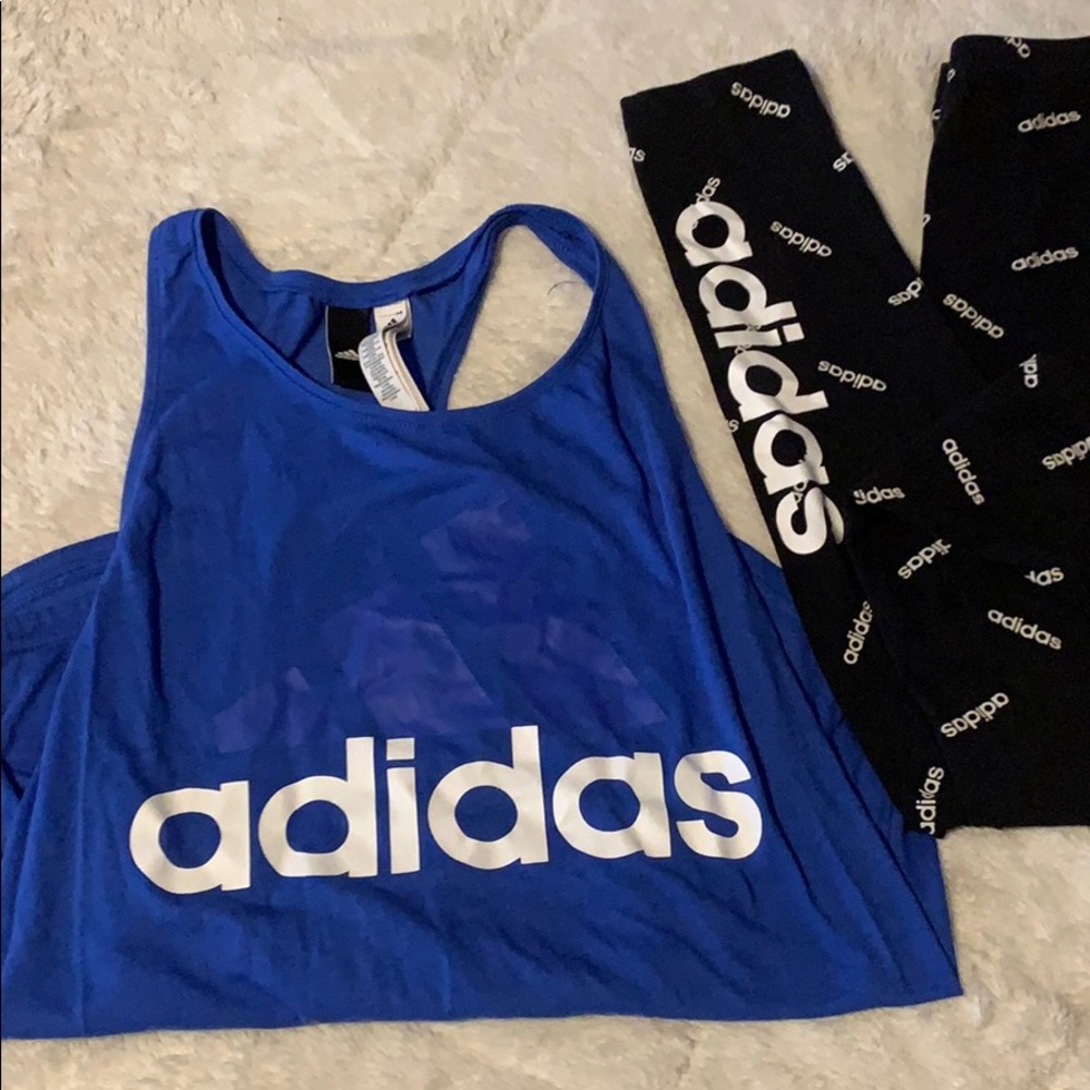 Adidas tank and leggings